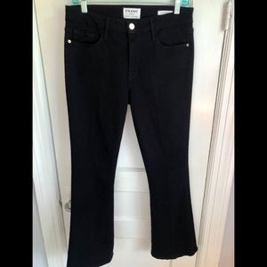 Frame Denim Le Crop Mini Boot black